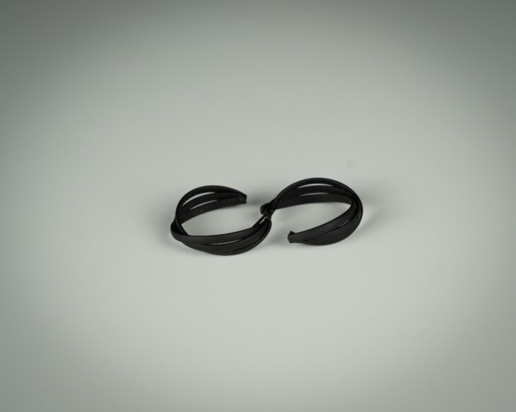 Scarlet Swirl Hoops