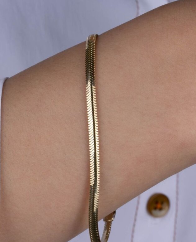 Golden Serpent Stainless Bracelet