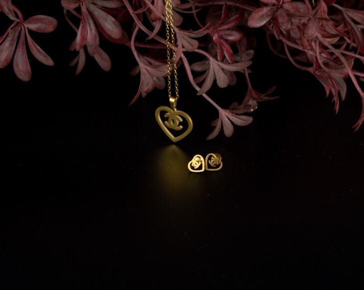 Stainless | antiTranish |Etheral Heart Neckalace