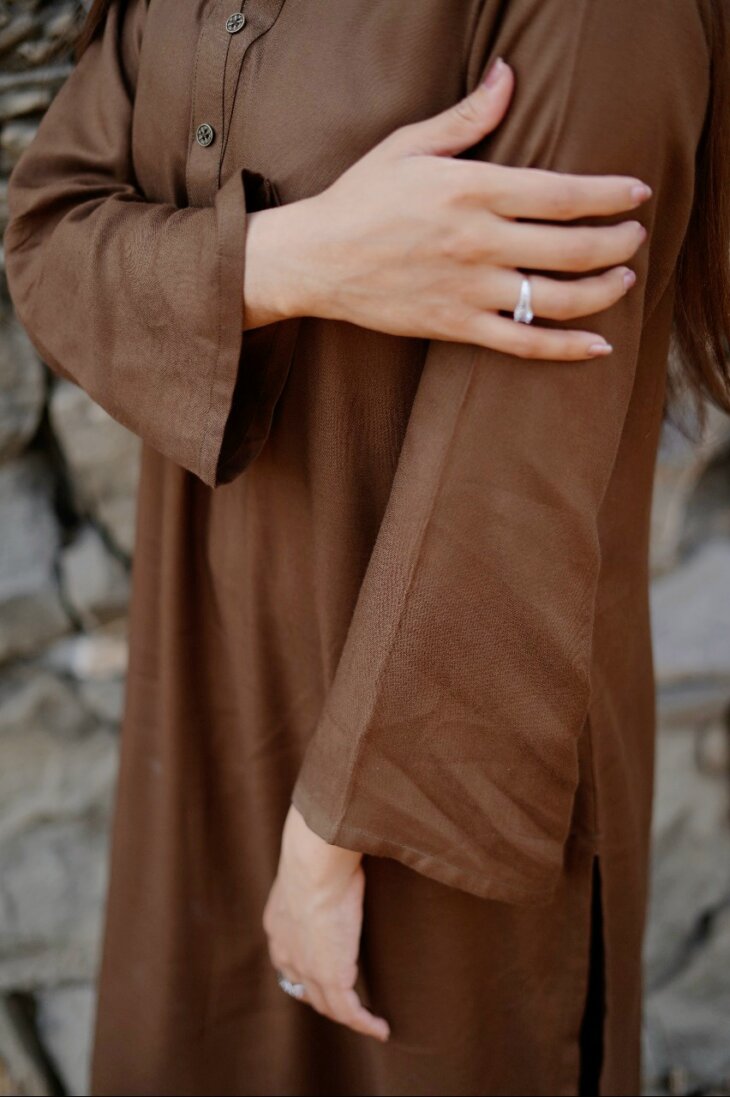 2 Piece Brown Kurta for WoMen - Image 2