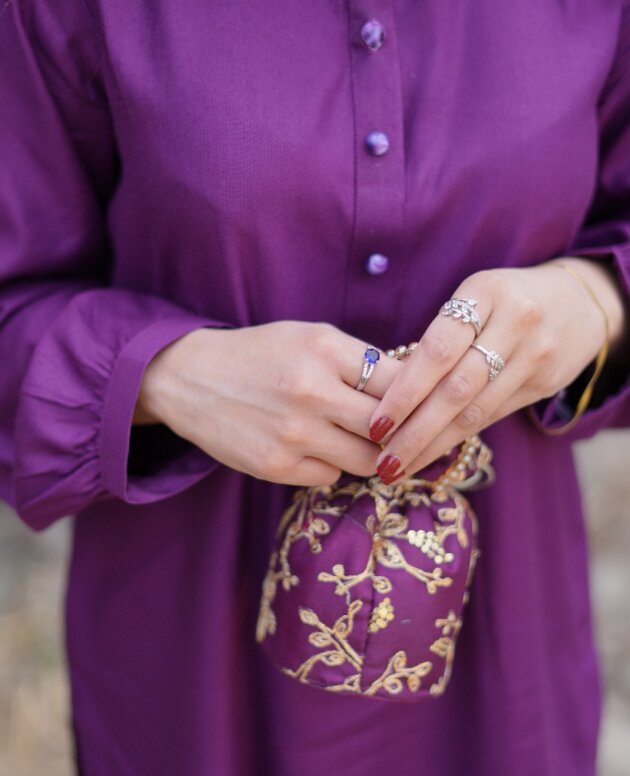2 Piece Crepe Suit-Embroidered (Pret)