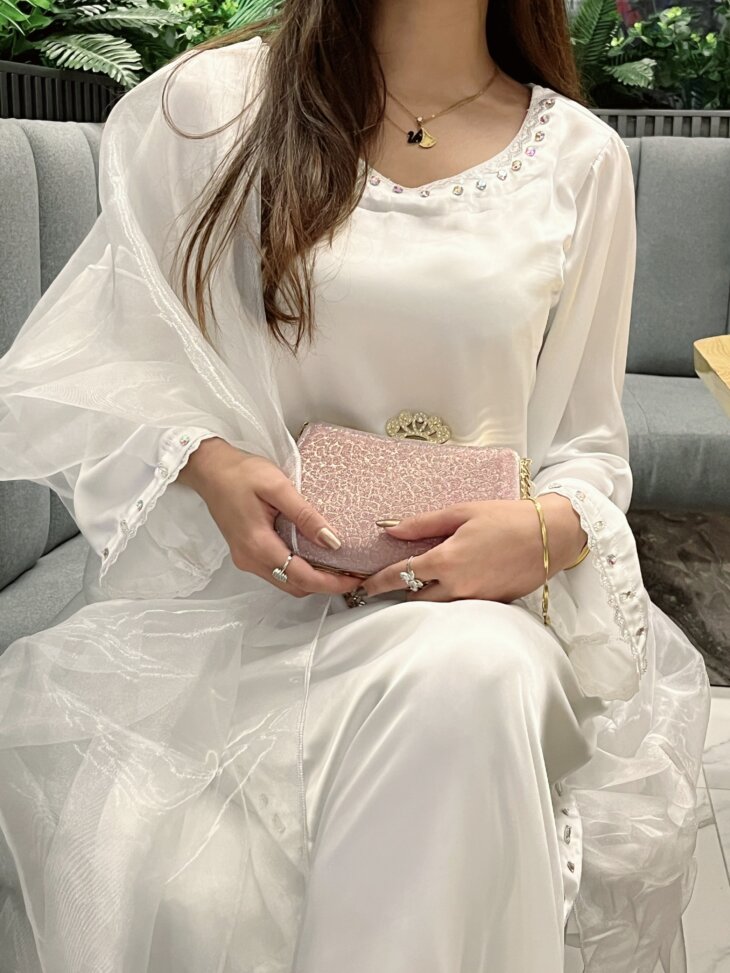 White Butter Silk Ensemble 3 piece suit - Image 13