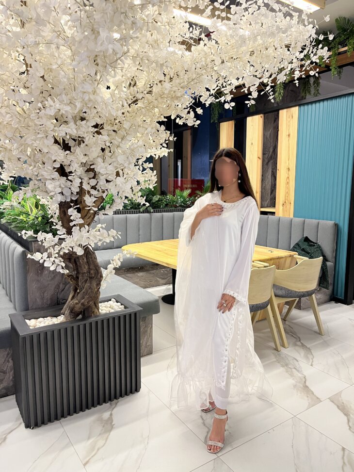 White Butter Silk Ensemble 3 piece suit - Image 12