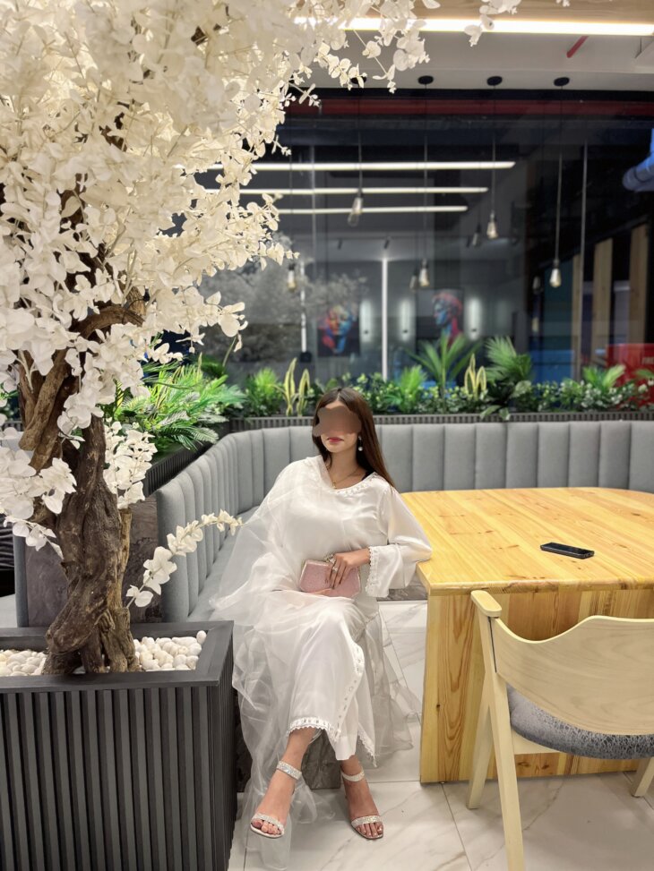 White Butter Silk Ensemble 3 piece suit - Image 11