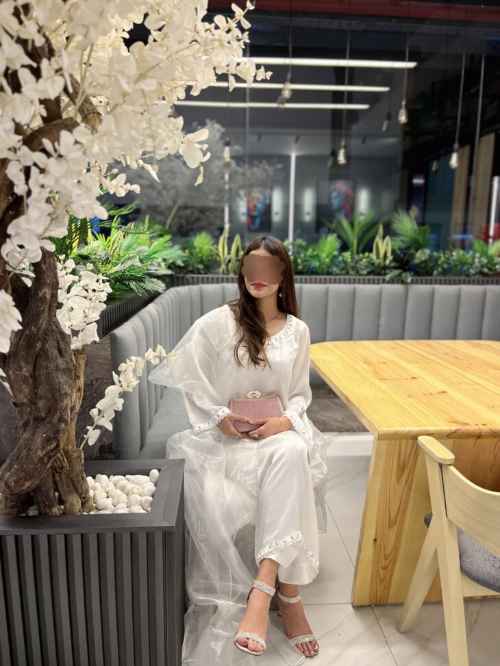 White Butter Silk Ensemble 3 piece suit - Image 2