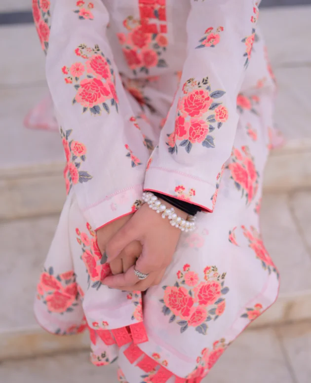 2 piece  Printed Swizz lawn suit